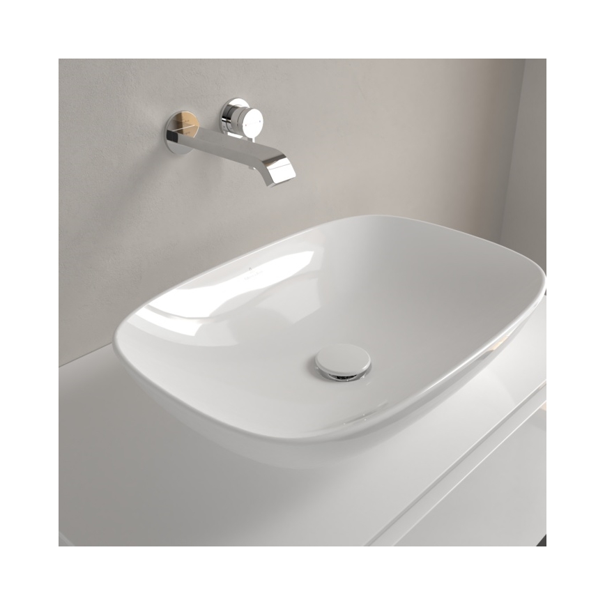 Villeroy & Boch 4A490101 - Nadgradni umivaonik na ploču LOOP&FRIENDS 56x38 cm keramika/bela