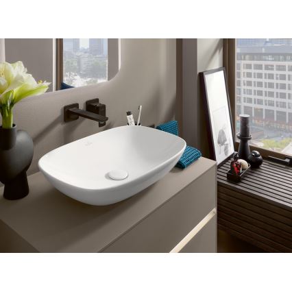 Villeroy & Boch 4A490101 - Nadgradni umivaonik na ploču LOOP&FRIENDS 56x38 cm keramika/bela