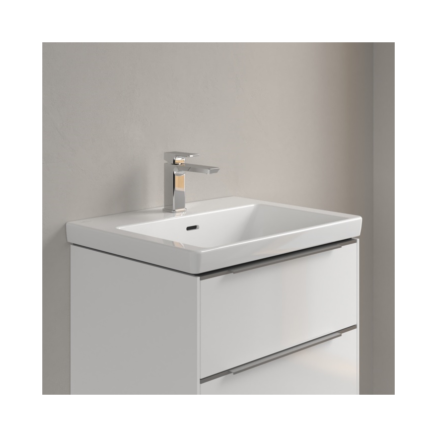 Villeroy & Boch 4A706001 - Viseći umivaonik SUBWAY 3.0 60x47 cm keramika/bela