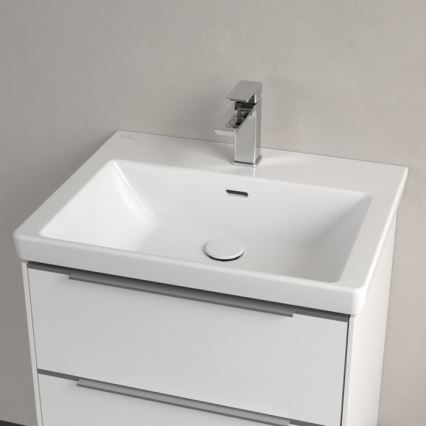 Villeroy & Boch 4A706001 - Viseći umivaonik SUBWAY 3.0 60x47 cm keramika/bela