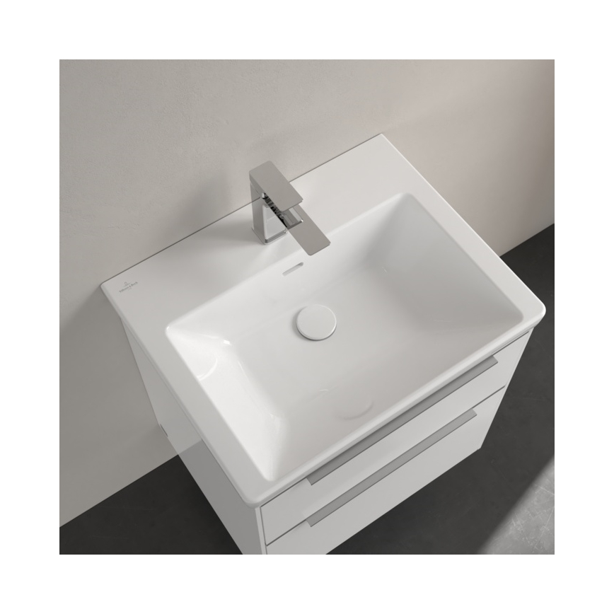 Villeroy & Boch 4A706001 - Viseći umivaonik SUBWAY 3.0 60x47 cm keramika/bela