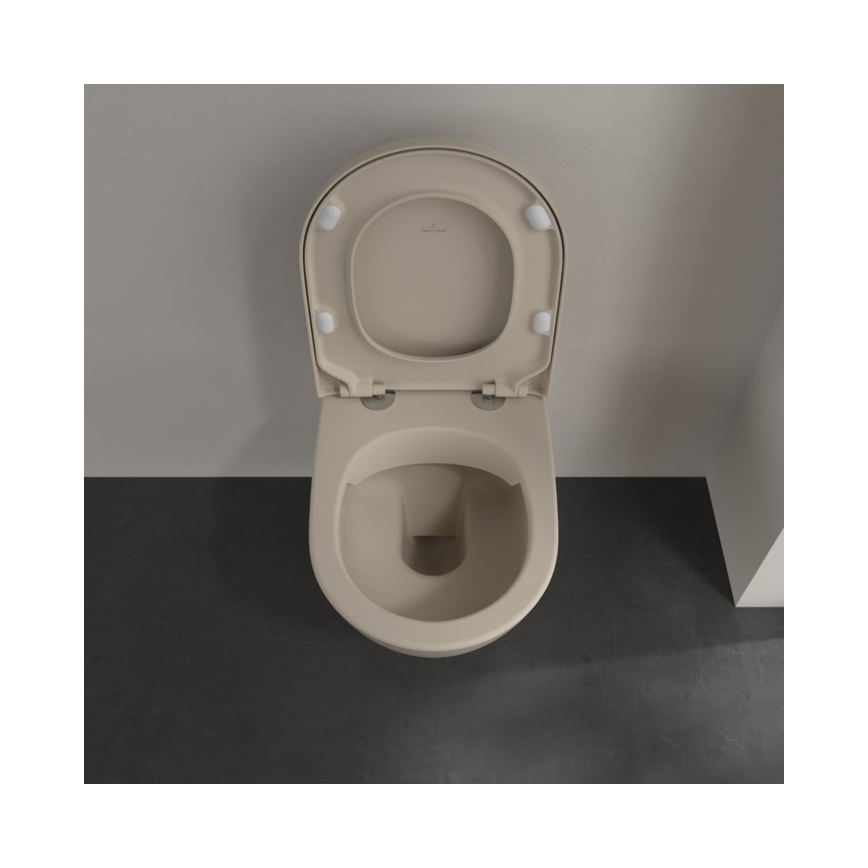 Villeroy & Boch 5614R0AM - Viseća WC šolja SUBWAY 2.0 keramika/bež