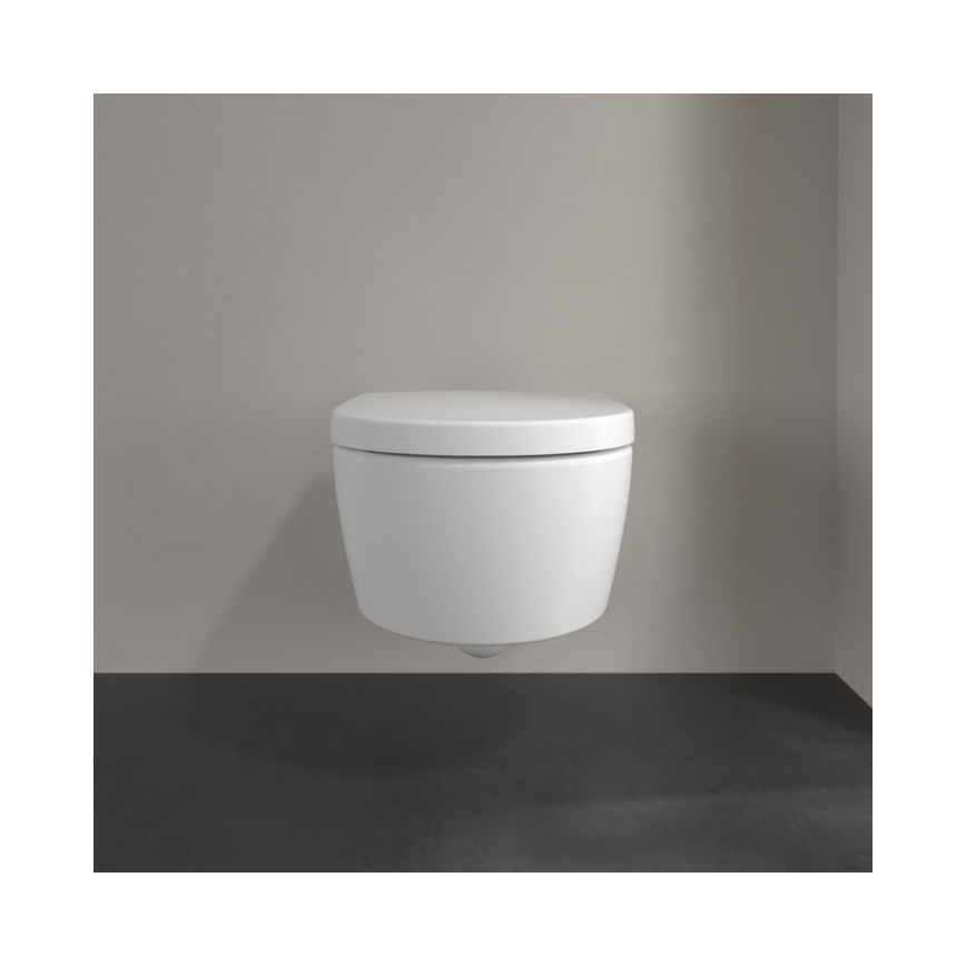 Villeroy & Boch 5656HRRW - Zidna WC šolja sa WC daskom SoftClose AVENTO keramika/bela