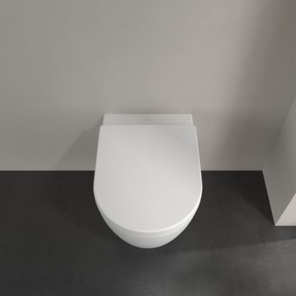 Villeroy & Boch 5656HRRW - Zidna WC šolja sa WC daskom SoftClose AVENTO keramika/bela