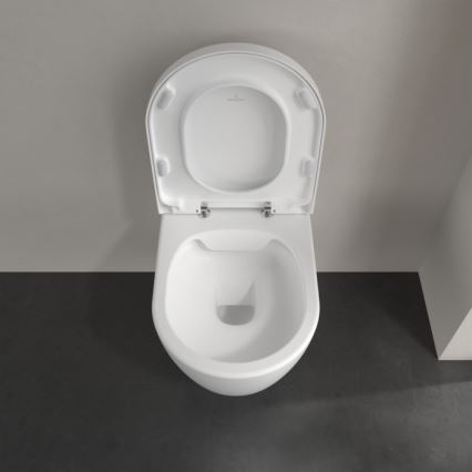 Villeroy & Boch 5656HRRW - Zidna WC šolja sa WC daskom SoftClose AVENTO keramika/bela