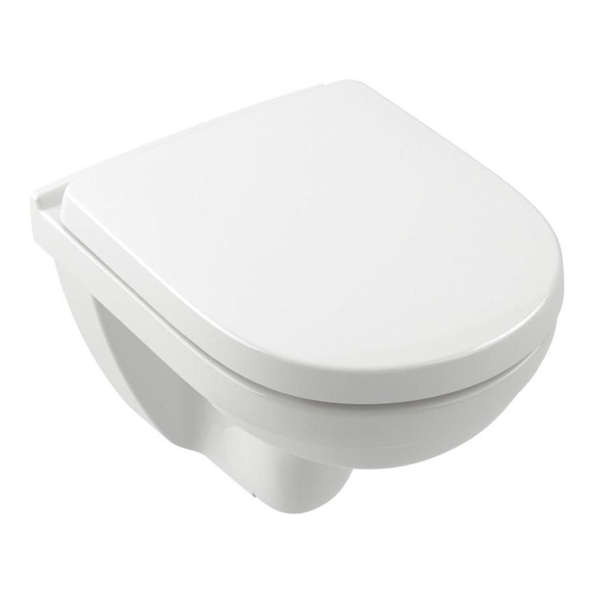 Villeroy & Boch 5688HR01 - Viseća WC školjka sa prigušiva daskom SoftClose O.NOVO keramika/bela