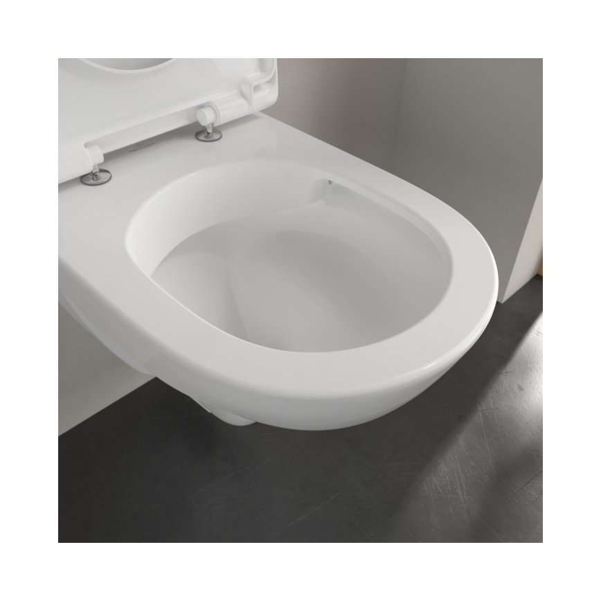 Villeroy & Boch 5688HR01 - Viseća WC školjka sa prigušiva daskom SoftClose O.NOVO keramika/bela