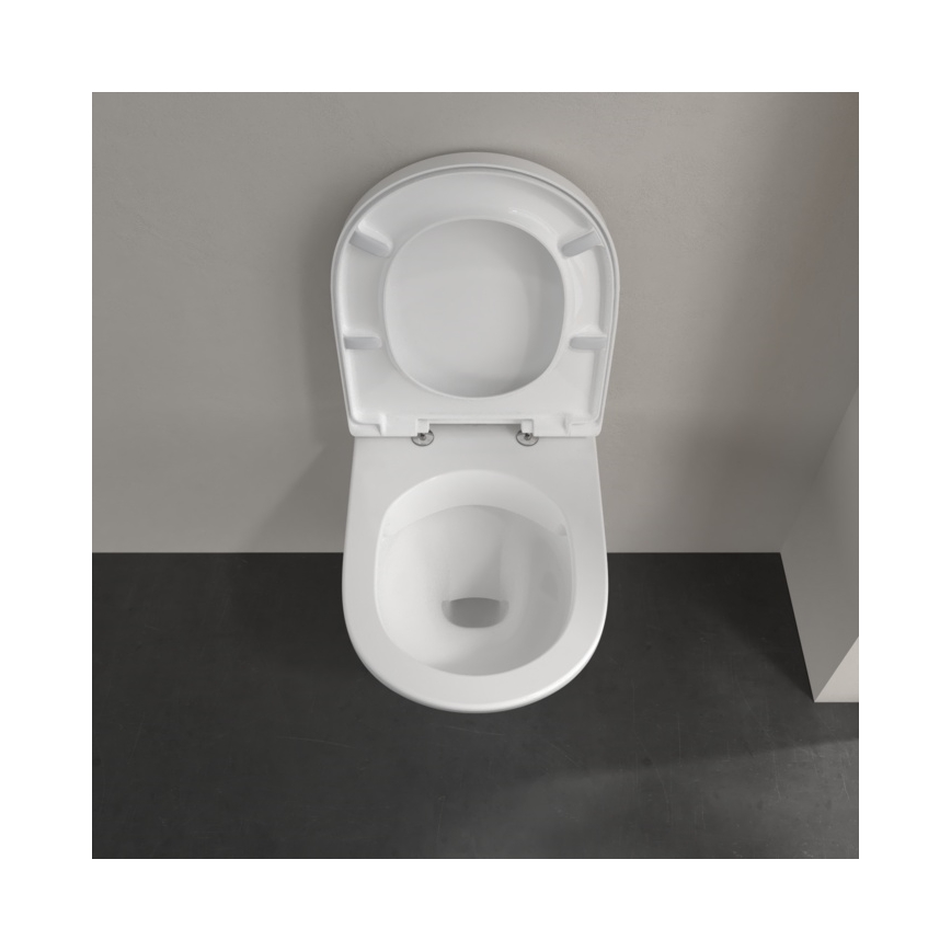 Villeroy & Boch 5688HR01 - Viseća WC školjka sa prigušiva daskom SoftClose O.NOVO keramika/bela