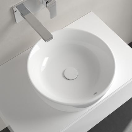 Villeroy & Boch 5A254501 - Umivaonik za ugradnju na radnu ploču ARCHITECTURA prečnika 45 cm keramika/bela