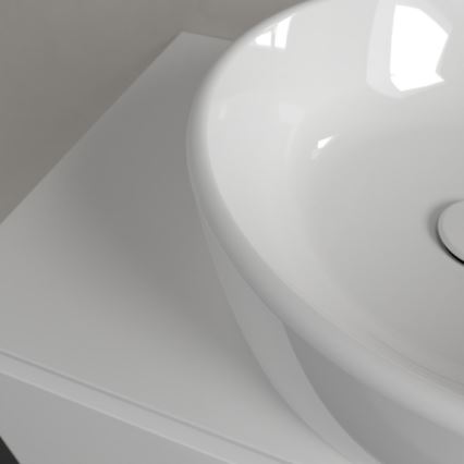 Villeroy & Boch 5A254501 - Umivaonik za ugradnju na radnu ploču ARCHITECTURA prečnika 45 cm keramika/bela