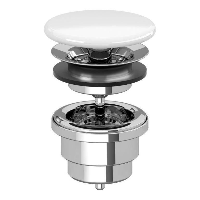 Villeroy & Boch 68080001 - Odliv za umivaonik keramički/sjajni hrom