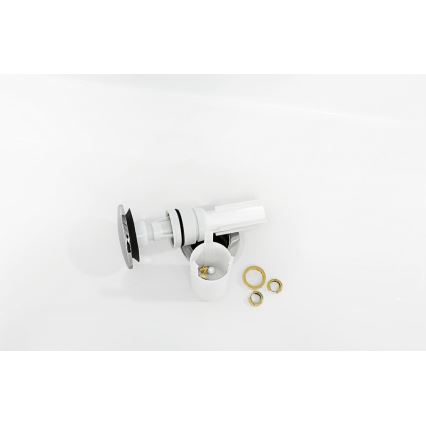 Villeroy & Boch 92198800 - sifon za umivaonik PUSHOPEN, sjajni hrom/bela