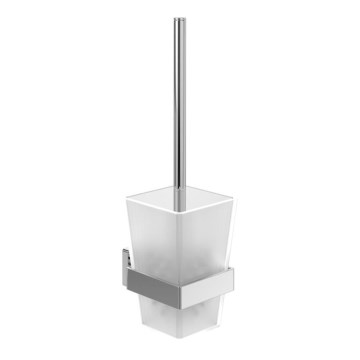 Villeroy & Boch TVA15201700061 - Zidna WC četka ELEMENTS staklo/sjajni hrom