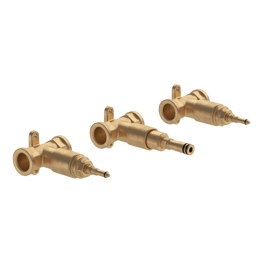 Villeroy & Boch TVW10610B15200 - Podžbukna montažna jedinica za bateriju sa 3 otvora LOOP&FRIENDS, mesing