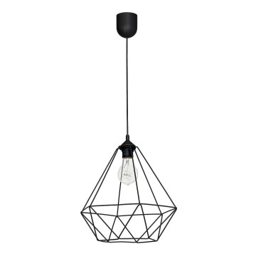 Viseća lampa BASKET 1xE27/60W/230V crna