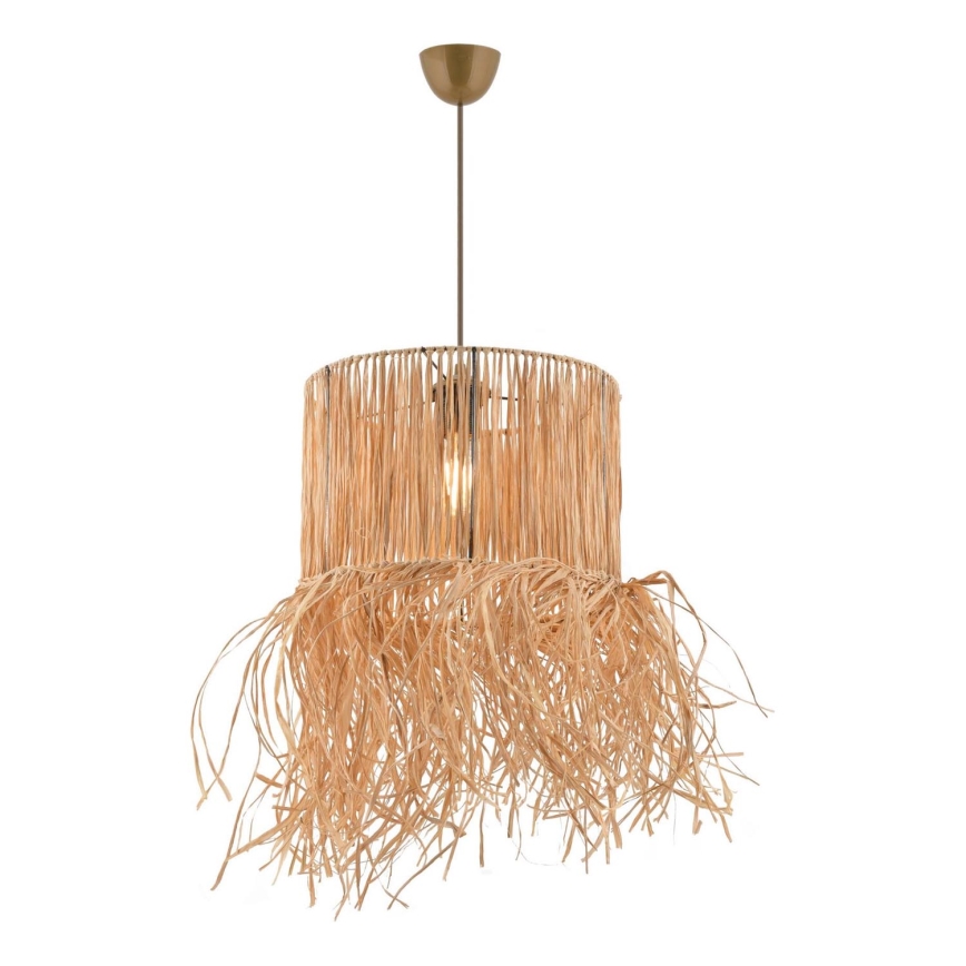 Viseća lampa na kablu NESS 1xE27/40W/230V – abažur od rafije