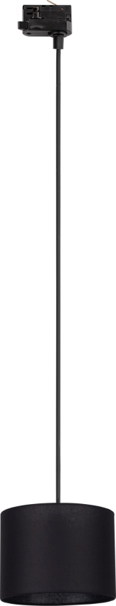 Viseća lampa na sajli za 3-fazni šinski sistem TRACER 1xE27/15W/230V Ø 20 cm crna