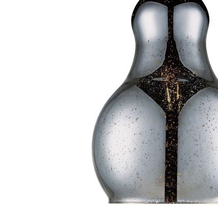 Luster na sajli BELLO 1xE27/60W/230V, prečnik 30 cm, matni hrom