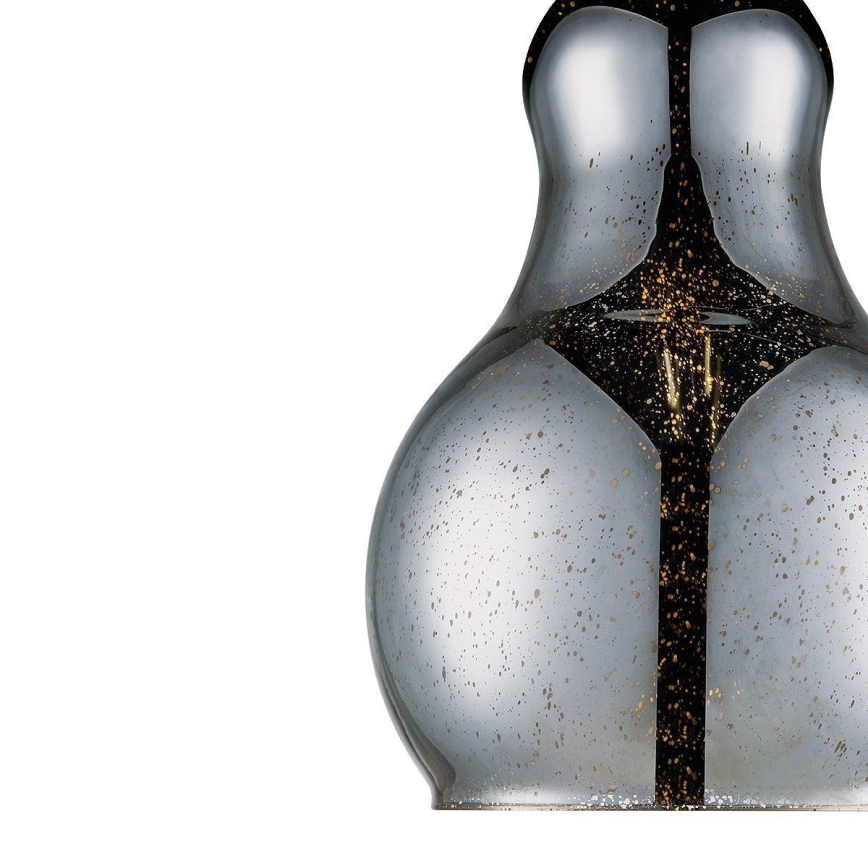 Luster na sajli BELLO 1xE27/60W/230V, prečnik 30 cm, matni hrom