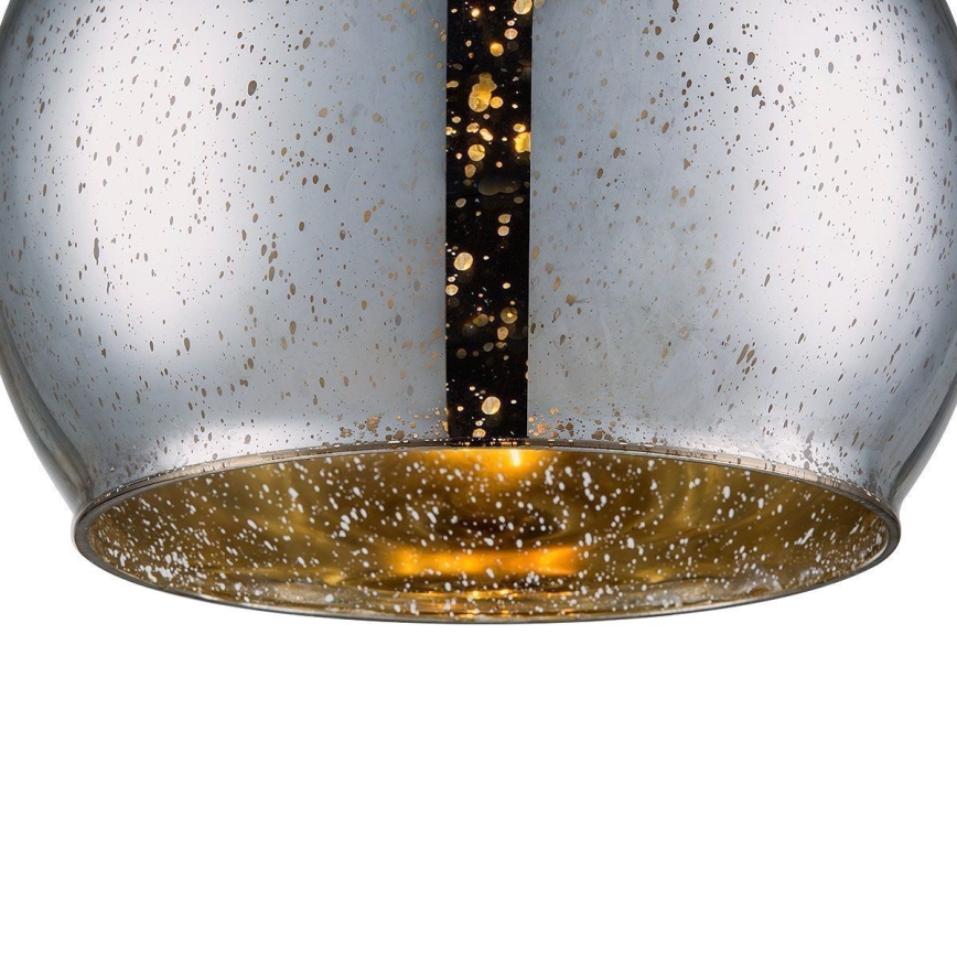 Luster na sajli BELLO 1xE27/60W/230V, prečnik 30 cm, matni hrom