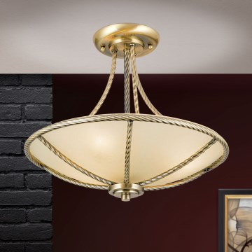 Viseći luster MAURO 3xE27/60W/230V pr. 42 cm bronzana