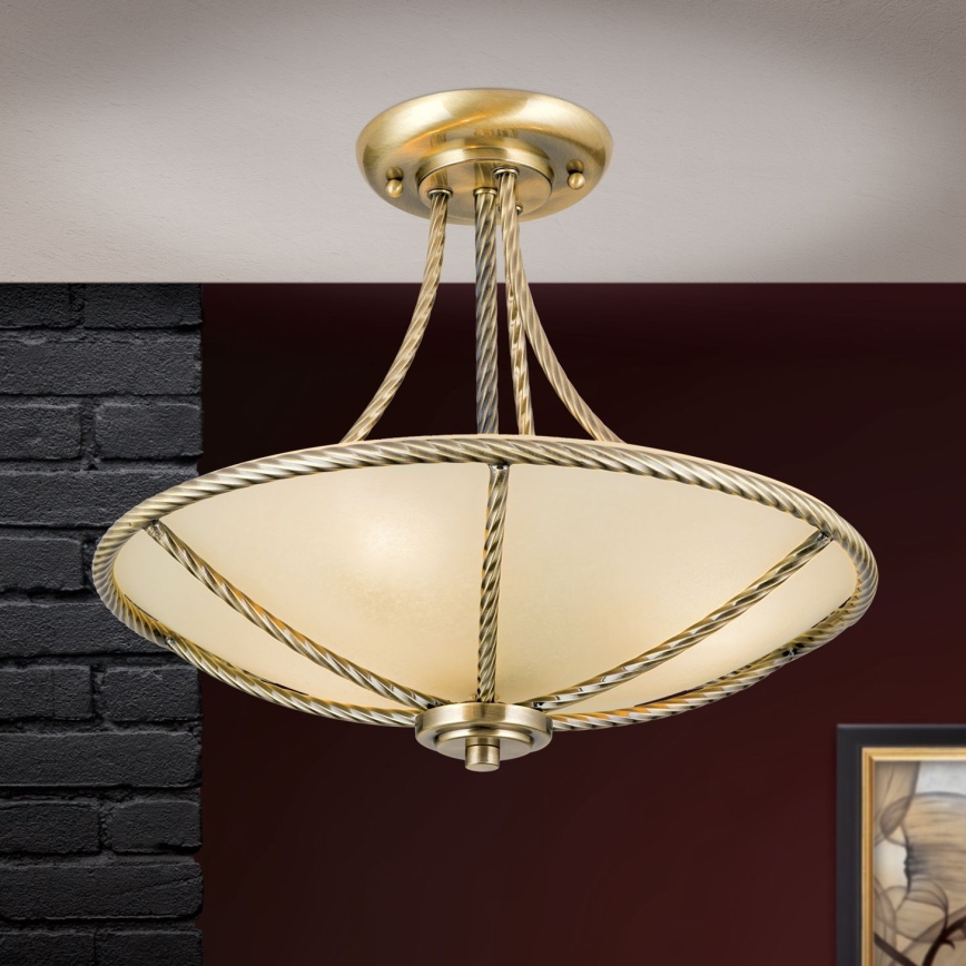 Viseći luster MAURO 3xE27/60W/230V pr. 42 cm bronzana