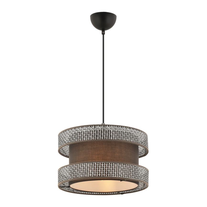 Viseći luster na kablu HALO 1xE27/60W/230V smeđa/siva