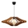 Viseći luster na sajli 1xE27/60W/230V, braon, prečnik 59 cm