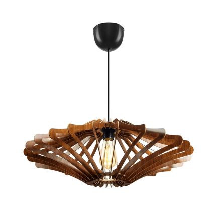 Viseći luster na sajli 1xE27/60W/230V, braon, prečnik 59 cm