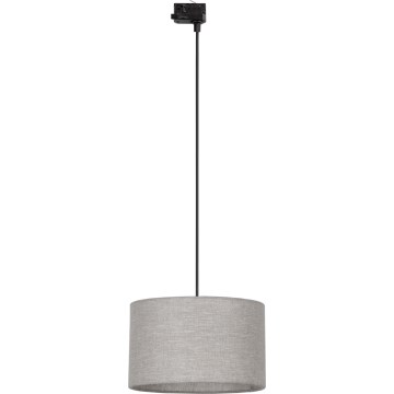 Viseći luster na sajli za 3-fazni šinski sistem TRACER 1xE27/15W/230V, prečnik 38 cm, crna/siva