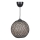 Visilica na kablu JUTE 1xE27/60W/230V crna