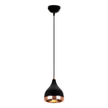 Visilica na kablu YILDO 1xE27/40W/230V crna/bakarna