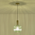 Visilica TOPAZ na kablu 1xE27/15W/230V zelena prečnik 20 cm