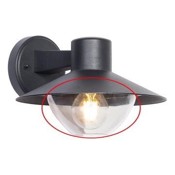 Visokokvalitetno rezervno staklo za zidnu svetiljku, luster i lampu VEERLE E27, prozirno