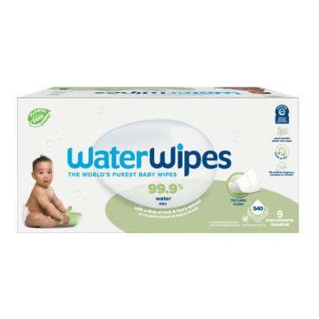 WaterWipes - Komplet 9x vlažnih maramica bez plastike Soapberry 60 kom (540 kom)