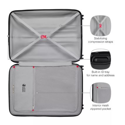 Wenger - Putni kofer na točkovima 93 l Prymo crna