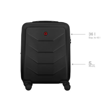 Wenger - Putni kofer sa točkićima Prymo 36 l crne boje