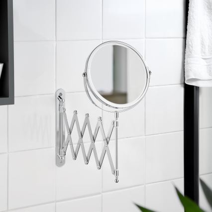 WENKO 15165100 - Kozmetičko ogledalo EXCLUSIVE 19x38,5 cm sjajni hrom