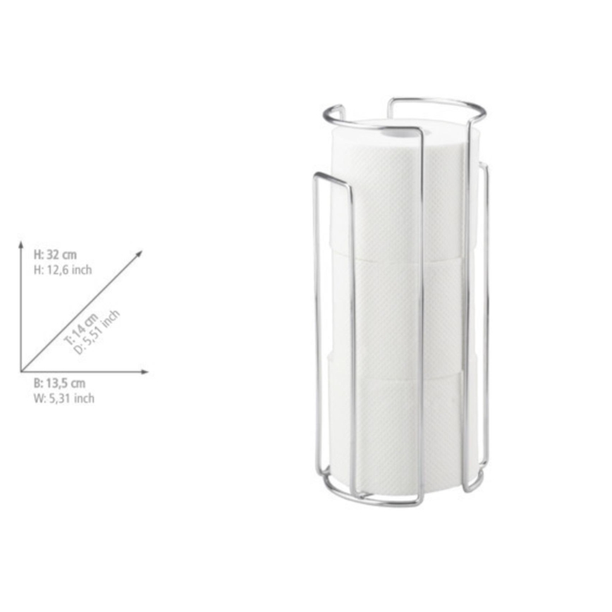 WENKO 16825100 - Držač toaletnog papira MILANO 13,5x32 cm sjajni hrom