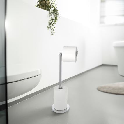 WENKO 19637100 - Držač toaletnog papira 21x55 cm, od nerđajućeg čelika, srebrne boje