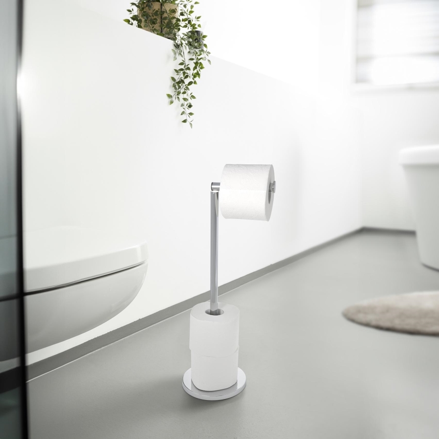 WENKO 19637100 - Držač toaletnog papira 21x55 cm, od nerđajućeg čelika, srebrne boje