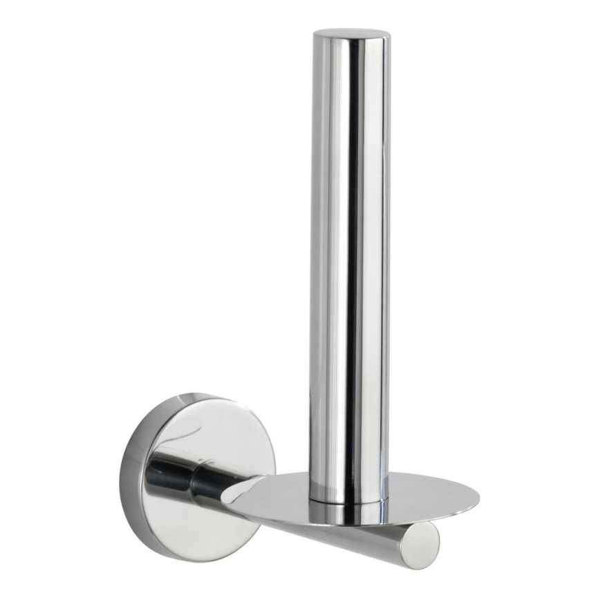 WENKO 20218100 - Držač toalet papira BOSIO SHINE 8x12,5 cm nerđajući čelik/srebrni