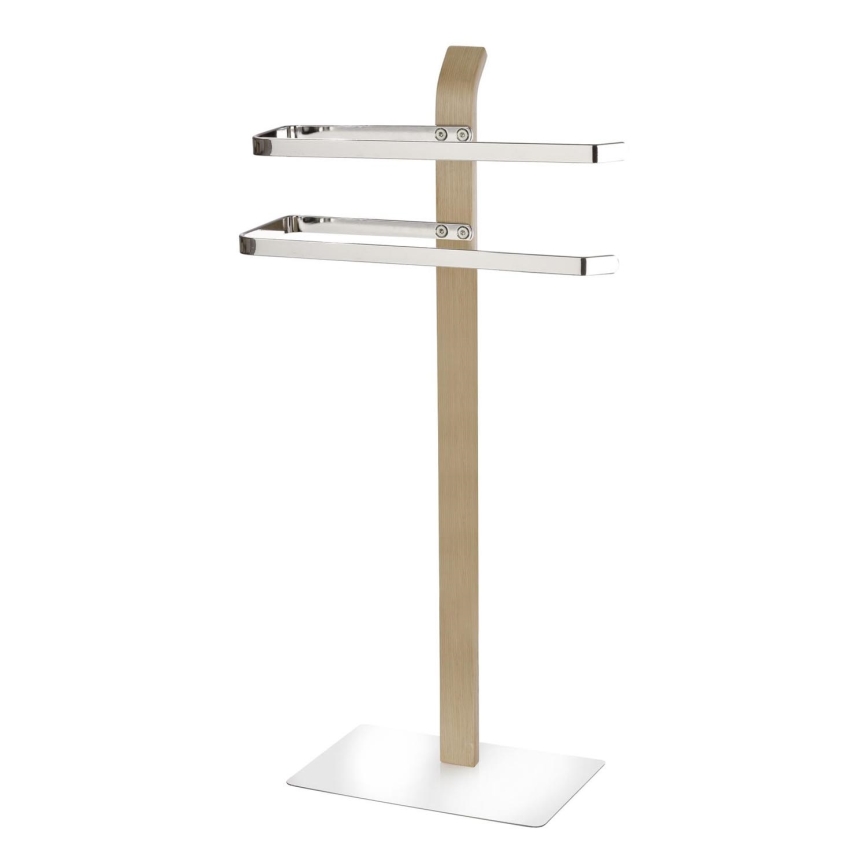 WENKO 20396100 - Stalak za peškire SAMONA 40,5x79,5 cm sjajni hrom/braon