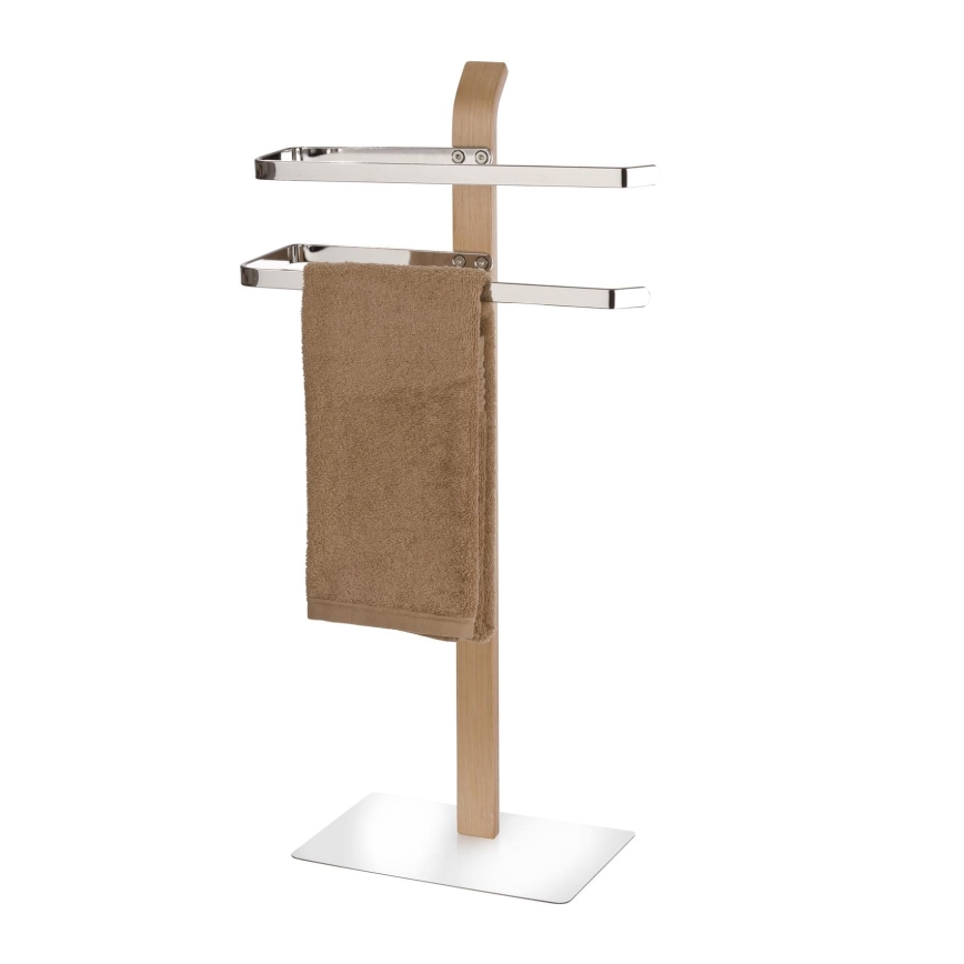 WENKO 20396100 - Stalak za peškire SAMONA 40,5x79,5 cm sjajni hrom/braon