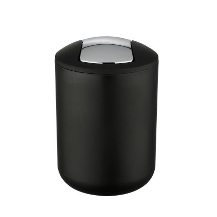 WENKO 21211100 - Kanta za smeće BRASIL 14x21 cm crna/sijajni hrom