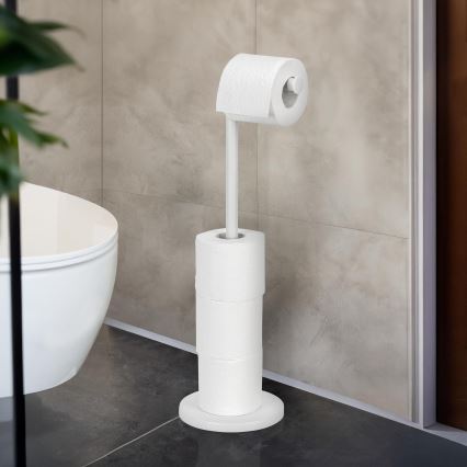 WENKO 21424100 - Držač toalet papira 21x55 cm, beli