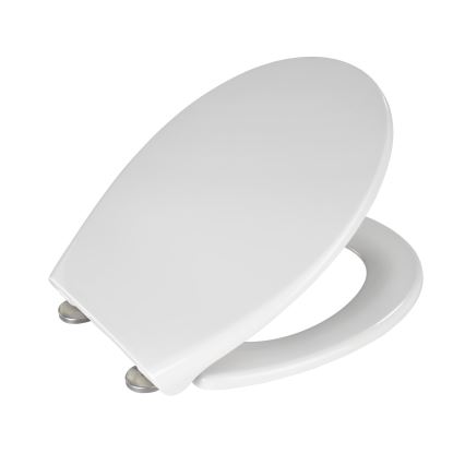 WENKO 21903100-WC daska za WC SAMOS 44,5x37,5 cm bela/srebrna