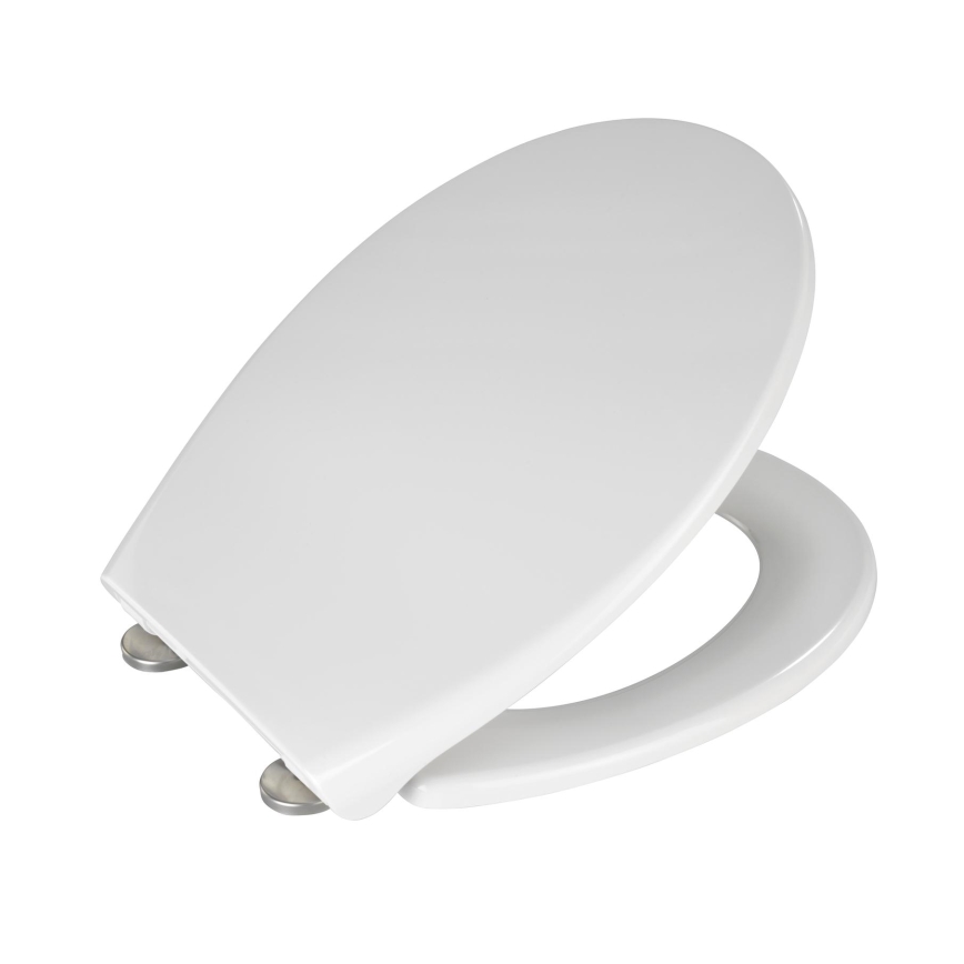 WENKO 21903100-WC daska za WC SAMOS 44,5x37,5 cm bela/srebrna