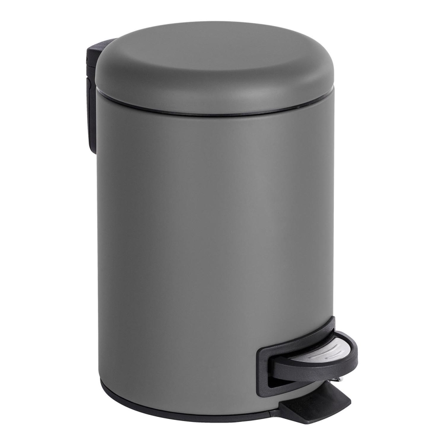 WENKO 22148100 - Korpa LEMAN 17x25 cm siva/crna