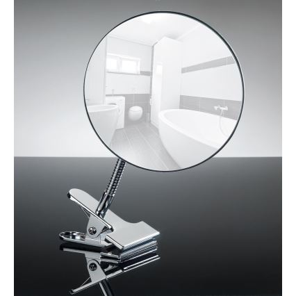 WENKO 22195100 - Kozmetičko ogledalo CLIP 15x27 cm sjajni hrom